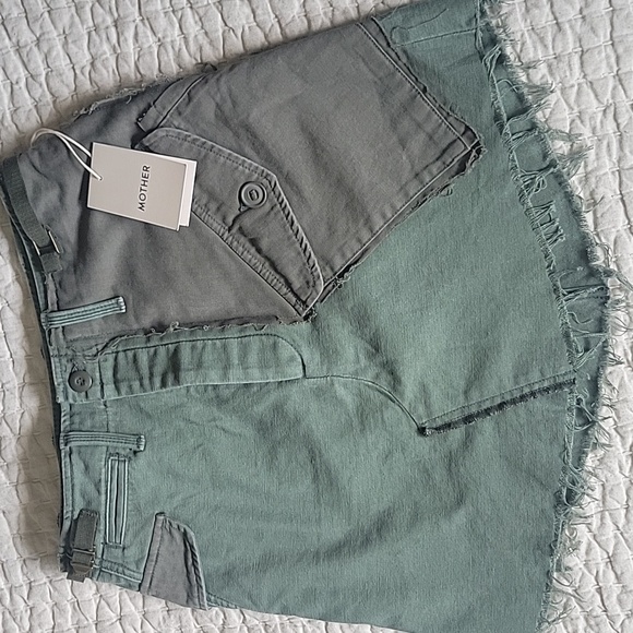 NWT MOTHER Women's The G.I. Jane Mini Skirt - Picture 5 of 7